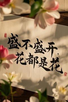 盛不盛开，花都是花